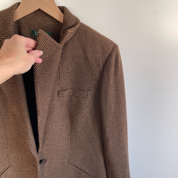 Lauren Ralph Lauren Wool One Button Blazer Coat Size 8 - Picture 6 of 7